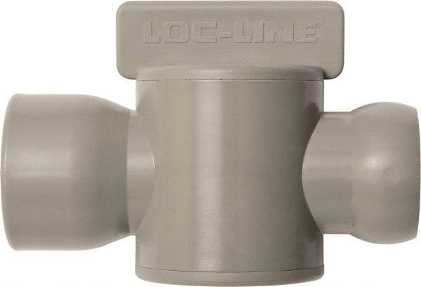 Loc-Line - 10 Piece, 3/4" ID Coolant Hose Female NPT Valve - Female to Female Connection, Acetal Copolymer Body, NPT, Use with Loc-Line Modular Hose Systems - Benchmark Tooling