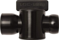 Loc-Line - 10 Piece, 3/4" ID Coolant Hose Female NPT Valve - Female to Female Connection, Acetal Copolymer Body, NPT, Use with Loc-Line Modular Hose Systems - Benchmark Tooling