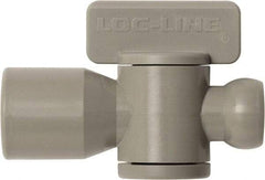 Loc-Line - 10 Piece, 1/4" ID Coolant Hose Female NPT Valve - Female to Female Connection, Acetal Copolymer Body, NPT, Use with Loc-Line Modular Hose Systems - Benchmark Tooling