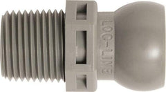 Loc-Line - 50 Piece, 3/8" Hose ID, Male to Female Coolant Hose Connector - 3/8" NPT, For Loc-Line Modular Hose Systems - Benchmark Tooling