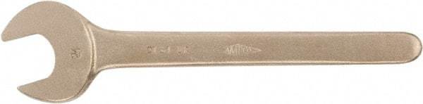 Ampco - 2-1/8" Nonsparking Standard Open End Wrench - Single End, Plain Finish - Benchmark Tooling