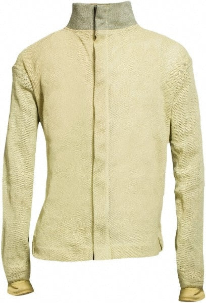 National Safety Apparel - Size S Yellow Cut Resistant Long Sleeve Zipped Shirt - Exact Industrial Supply