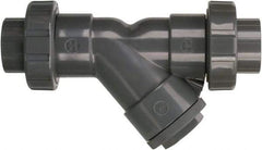 Hayward - 3" Pipe, True Union Threaded Ends, PVC Y-Strainer - 150 psi Pressure Rating - Benchmark Tooling