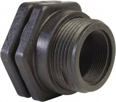 Hayward - 1" Polypropylene Plastic Pipe Bulkhead Tank Adapter - Schedule 80, Thread x Thread End Connections - Benchmark Tooling