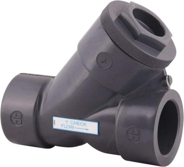 Hayward - 1/2" PVC Check Valve - Y-Pattern, Threaded, 150 WOG - Benchmark Tooling