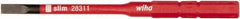 Wiha - 3mm Blade, 15/64" Drive Slotted Screwdriver Bit - 2-61/64" OAL - Benchmark Tooling