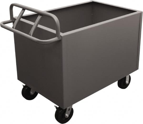 Durham - 2,000 Lb Load Capacity, Steel Box Truck - 36" Wide x 24" Long x 29-1/2" High, Gray - Benchmark Tooling