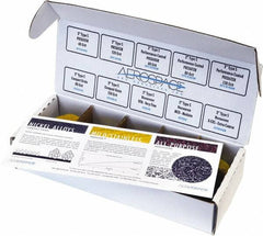 Made in USA - 50 Piece, 60, 80, 120 Grit, 2" Disc Diam, Abrasive Disc Kit - Coated & Nonwoven, Extra Coarse, Medium/Very Fine Grade, Various Abrasive Materials - Benchmark Tooling