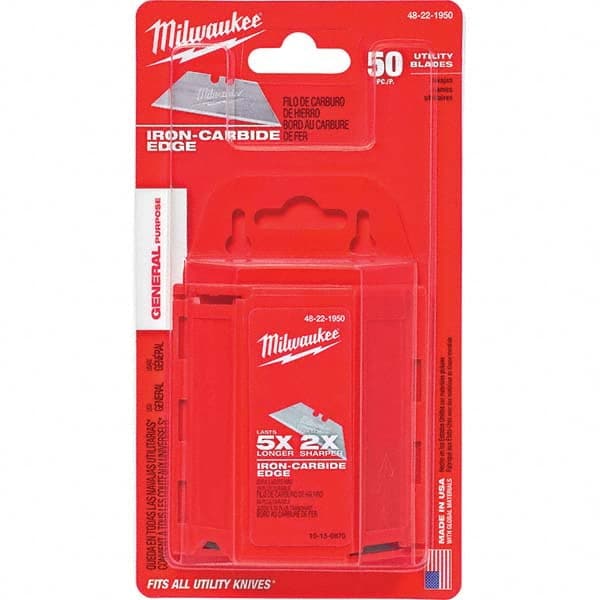 Milwaukee Tool - Knife Blades Type: Utility Knife Blade Material: Carbon Steel - Benchmark Tooling