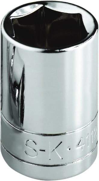 SK - 1-1/16", 1/2" Drive, Standard Hand Socket - 6 Points, Steel, Chrome Finish - Benchmark Tooling