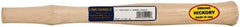 Made in USA - 14" Long Replacement Handle for Blacksmith Hammers - 7/8" Eye Length x 5/8" Eye Width, Hickory, 1-1/2 to 2-1/2 Lb Capacity, Material Grade Type A - Benchmark Tooling