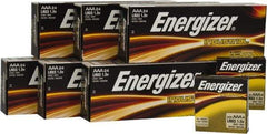 Energizer - Size AAA, Alkaline, 144 Pack, Standard Battery - 1.5 Volts, Button Tab Terminal, LR03, ANSI, IEC Regulated - Benchmark Tooling