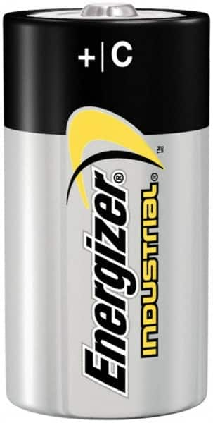 Energizer - Size C, Alkaline, 72 Pack, Standard Battery - 1.5 Volts, Flat Terminal, LR14, ANSI, IEC Regulated - Benchmark Tooling