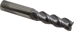 Niagara Cutter - 3/4", 3 Flute, Single End, Solid Carbide, 0.06" Corner Radius End Mill - 5" OAL, 45° Helix, Right Hand Flute, 2-1/4" LOC, Right Hand Cut - Benchmark Tooling