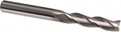 Guhring - 7/16", 2" LOC, 7/16" Shank Diam, 5" OAL, 3 Flute, Solid Carbide Square End Mill - Single End, Uncoated, Spiral Flute, 30° Helix, Right Hand Cut, Right Hand Flute, Series 3169 - Benchmark Tooling