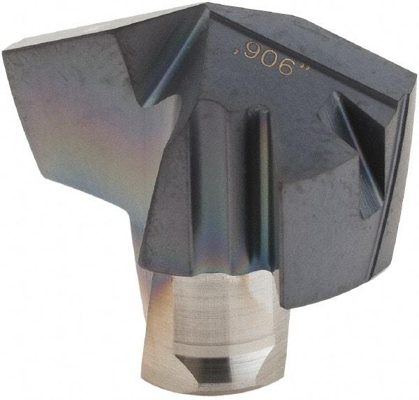 Iscar - Series ICM, 23.01mm Diam Grade IC908 140° Replaceable Drill Tip - Carbide, TiAlN Finish, 23 Seat Size - Benchmark Tooling