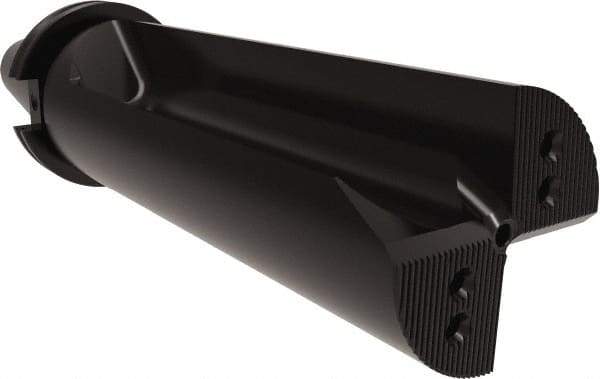 Allied Machine and Engineering - 9" Max Drill Depth, 2.5xD, 3.4" Diam, Indexable Insert Drill - 3 Inserts, CAT50 Taper Shank - Benchmark Tooling