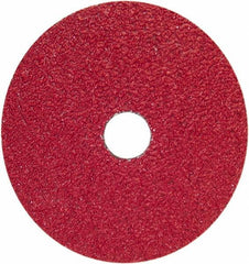Norton - 9-1/8" Diam 7/8" Hole 36 Grit Fiber Disc - Very Coarse Grade, Ceramic Alumina - Benchmark Tooling
