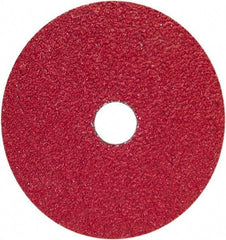 Norton - 9-1/8" Diam 7/8" Hole 80 Grit Fiber Disc - Coarse Grade, Ceramic Alumina - Benchmark Tooling