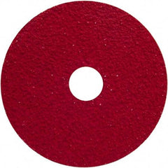 Norton - 7" Diam 7/8" Hole 60 Grit Fiber Disc - Coarse Grade, Ceramic Alumina - Benchmark Tooling