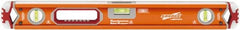 SAVAGE by SWANSON - Magnetic 24" Long 3 Vial Box Beam Level - Aluminum, Orange - Benchmark Tooling