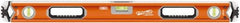 SAVAGE by SWANSON - 32" Long 3 Vial Box Beam Level - Aluminum, Orange - Benchmark Tooling