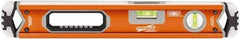 SAVAGE by SWANSON - 18" Long 3 Vial Box Beam Level - Aluminum, Orange - Benchmark Tooling