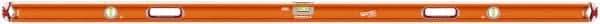 SAVAGE by SWANSON - Magnetic 78" Long 3 Vial Box Beam Level - Aluminum, Orange - Benchmark Tooling