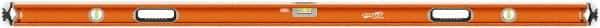 SAVAGE by SWANSON - 72" Long 3 Vial Box Beam Level - Aluminum, Orange - Benchmark Tooling