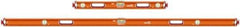 SAVAGE by SWANSON - Magnetic 32" & 78" Long 3 Vial Box Beam Level - Aluminum, Orange - Benchmark Tooling