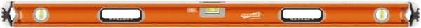 SAVAGE by SWANSON - 48" Long 3 Vial Box Beam Level - Aluminum, Orange - Benchmark Tooling