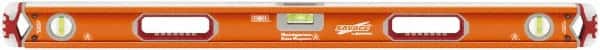 SAVAGE by SWANSON - Magnetic 36" Long 3 Vial Box Beam Level - Aluminum, Orange - Benchmark Tooling