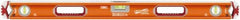 SAVAGE by SWANSON - Magnetic 36" Long 3 Vial Box Beam Level - Aluminum, Orange - Benchmark Tooling