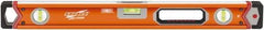 SAVAGE by SWANSON - 24" Long 3 Vial Box Beam Level - Aluminum, Orange - Benchmark Tooling