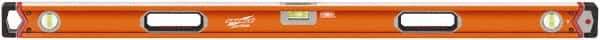 SAVAGE by SWANSON - 48" Long 3 Vial Box Beam Level - Aluminum, Orange - Benchmark Tooling