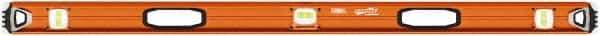 SAVAGE by SWANSON - 48" Long 3 Vial I-Beam Level - Aluminum, Orange - Benchmark Tooling