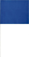 SAVAGE by SWANSON - 2" High x 3" Wide, Blue PVC Marking Flag - 16" Overall Height - Benchmark Tooling