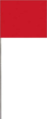 SAVAGE by SWANSON - 2" High x 3" Wide, Red PVC Marking Flag - 16" Overall Height - Benchmark Tooling