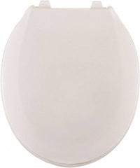 CENTOCO - 16-3/4 Inch Long, 2 Inch Inside Width, Polypropylene, Regular, Closed Front with Cover, Toilet Seat - 14 Inch Outside Width, Commercial, Hotel-Motel, Institutional Installation, White - Benchmark Tooling