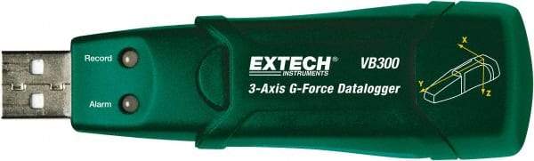 Extech - USB Datalogger - 3.6 Volt Lithium Battery, 18G 3-AXIS - Benchmark Tooling