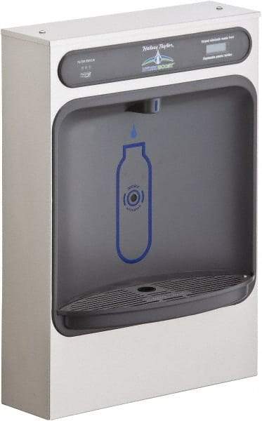 Halsey Taylor - 8 GPH Cooling Capacity Surface Mount Water Cooler & Fountain - Bottle Filling, 20 to 105 psi, 0.20 hp, Stainless Steel - Benchmark Tooling