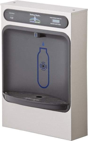 Halsey Taylor - 8 GPH Cooling Capacity Surface Mount Water Cooler & Fountain - Bottle Filling, 20 to 105 psi, 0.20 hp, Stainless Steel - Benchmark Tooling