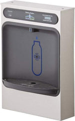 Halsey Taylor - 8 GPH Cooling Capacity Surface Mount Water Cooler & Fountain - Bottle Filling, 20 to 105 psi, 0.20 hp, Stainless Steel - Benchmark Tooling