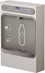 Halsey Taylor - 8 GPH Cooling Capacity Surface Mount Water Cooler & Fountain - Bottle Filling, 20 to 105 psi, 0.20 hp, Stainless Steel - Benchmark Tooling