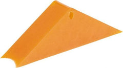 Vestil - 2-1/4" Wide x 3-5/8" High x 11" Deep, Plastic Wheel Chock - Benchmark Tooling