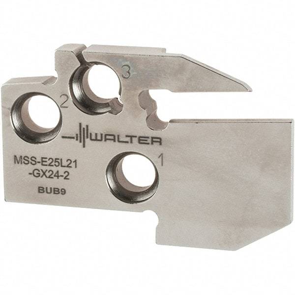 Walter - Left Hand Cut, Single End Indexable Cut-Off Blade - 0.827" Max Depth of Cut, MSS-E Blade - Benchmark Tooling