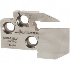 Walter - Left Hand Cut, Single End Indexable Cut-Off Blade - 0.827" Max Depth of Cut, MSS-E Blade - Benchmark Tooling