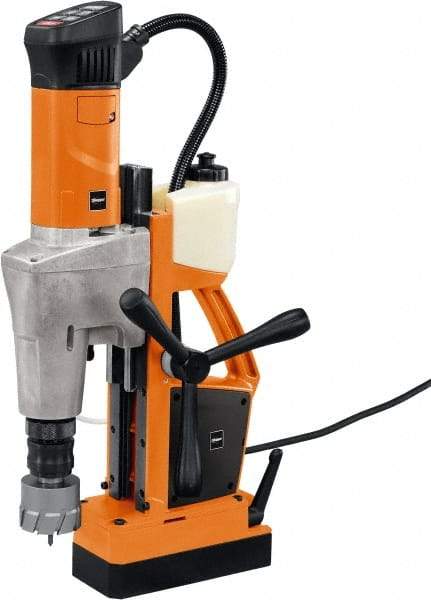 Fein - 3/4" Chuck, 2" Travel, Portable Magnetic Drill Press - 120-240 & 260-520 RPM, 1300 Watts - Benchmark Tooling