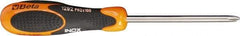 Beta - #0, 6-1/2" OAL, Standard Phillips Screwdriver - 2-1/2" Blade Length, Round Shank, Ergonomic Handle - Benchmark Tooling