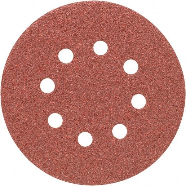 Porter-Cable - 5" Diam, 120 Grit, Aluminum Oxide Hook & Loop Disc - Fine Grade, Coated, C Weight Paper Backing, - Benchmark Tooling